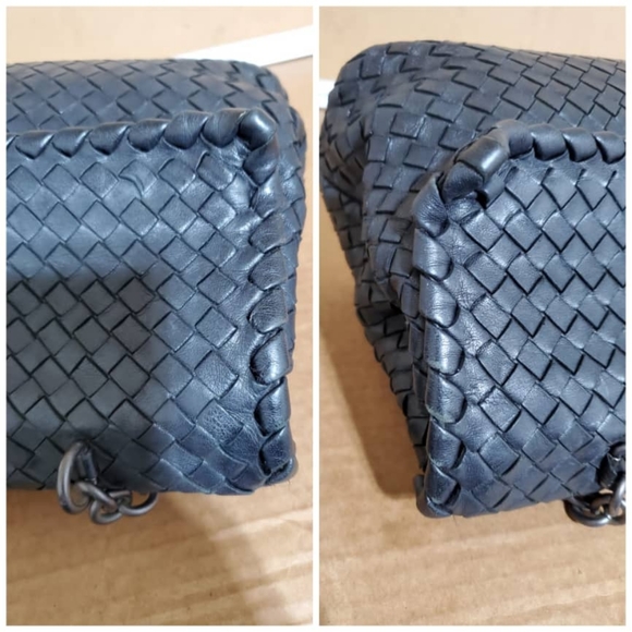 Authentic BOTTEGA VENETA Nappa Intrecciato Large Olimpia Bag Black - Picture 5 of 10